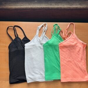 Aerie cropped adjustable tank tops